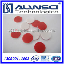 11mm Red PTFE White Silicone Septa for 2ml Crimp Vial Analysis